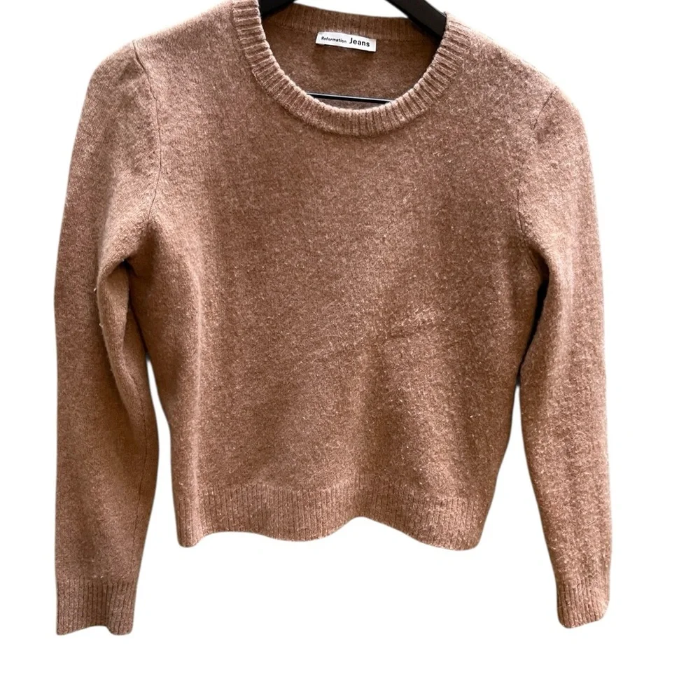 Reformation Dana Cashmere Crew Sweater size small - Picture 7 of 15